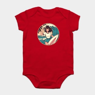 Hawaii Surfer Girl Baby Bodysuit